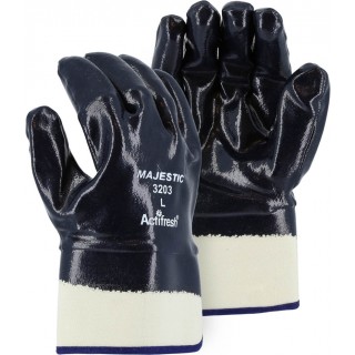 3203 - Majestic® Fully Coated Nitrile Dipped Gloves with Safety Cuffs